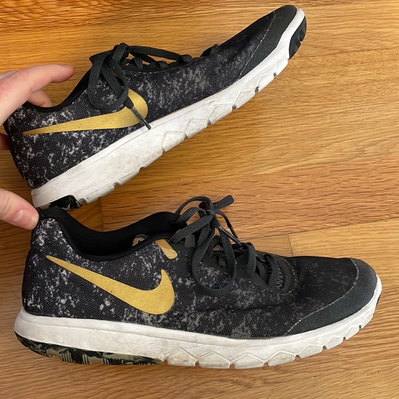 Nike Flex Experience RN 6 Womens Shoes - gold/black/white - Picture 4 of 8